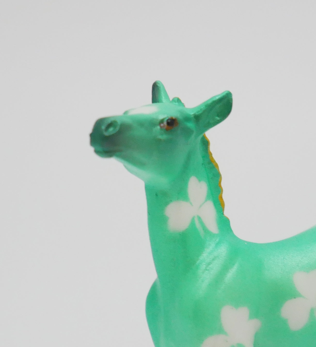 GREENTOES - OOAK ST. PATRICKS DAY DECO MODEL HORSE BY JAS FANNING 3/13/20