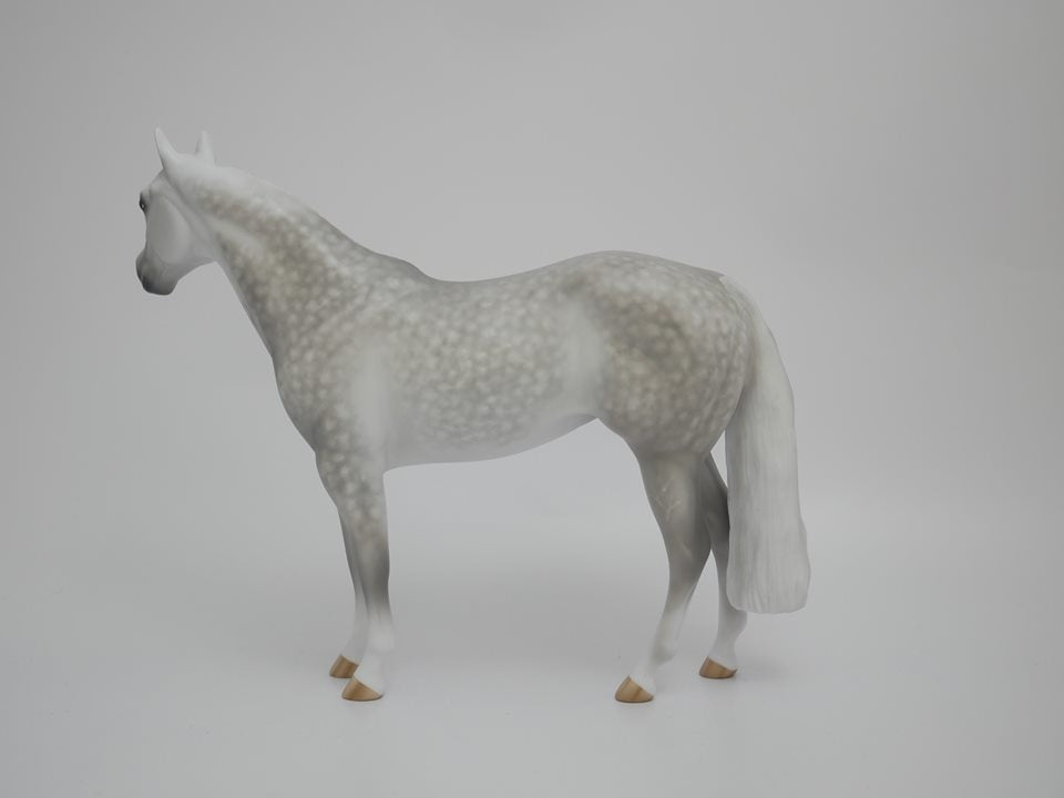 sold DESIRE -OOAK LIGHT DAPPLE GREY  ISH MODEL HORSE BY SHERYL LEISURE 4/9/20