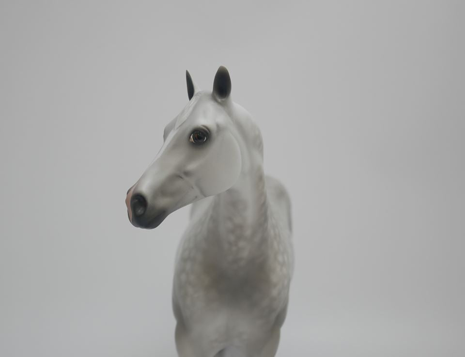 sold DESIRE -OOAK LIGHT DAPPLE GREY  ISH MODEL HORSE BY SHERYL LEISURE 4/9/20