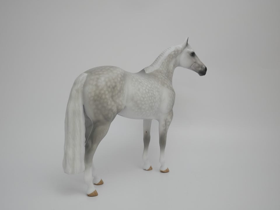 sold DESIRE -OOAK LIGHT DAPPLE GREY  ISH MODEL HORSE BY SHERYL LEISURE 4/9/20