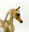 GUARIN-OOAK PALOMINO OVERO ETCHED ARABAN FOAL MODEL HORSE BY JULIE KIEM EQ 19