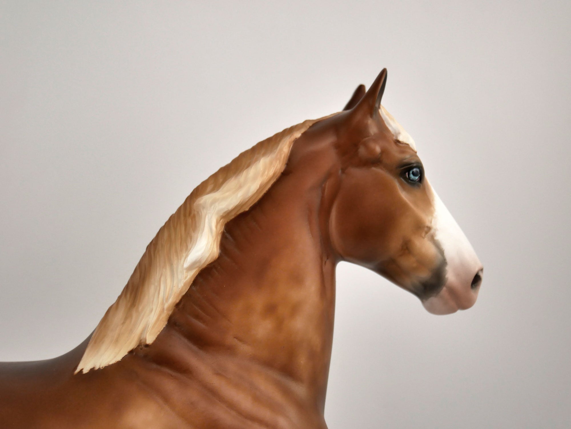 Gustave-OOAK Chestnut Sabino Trotting Draft By Sheryl Leisure