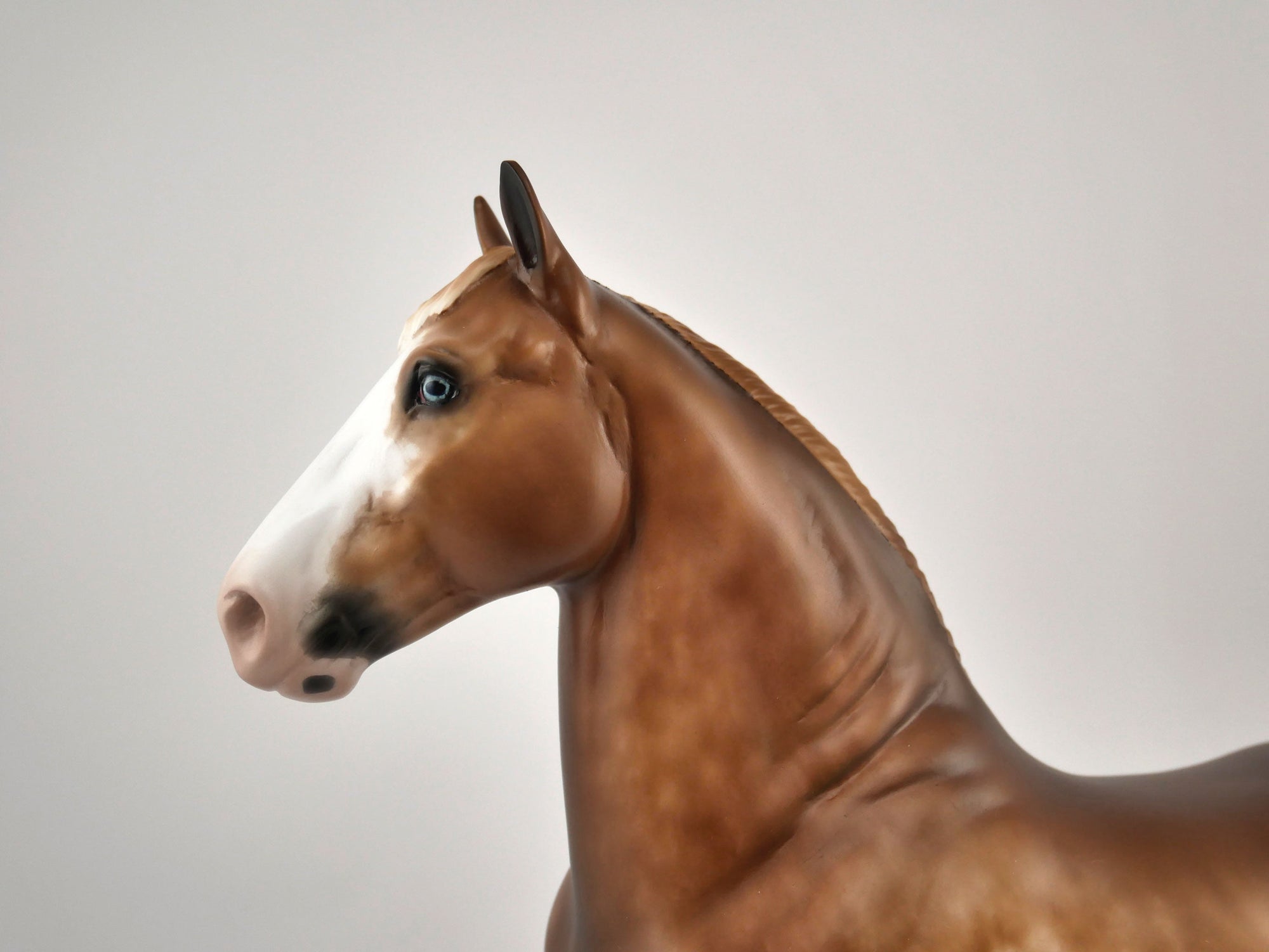 Gustave-OOAK Chestnut Sabino Trotting Draft By Sheryl Leisure