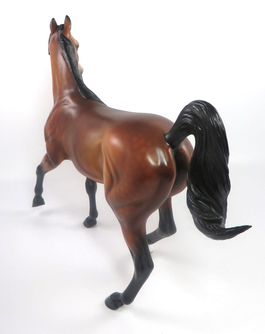 HAIL MARY-LE-5 DAPPLE BAY ARABIAN MARE MODEL HORSE SB 20