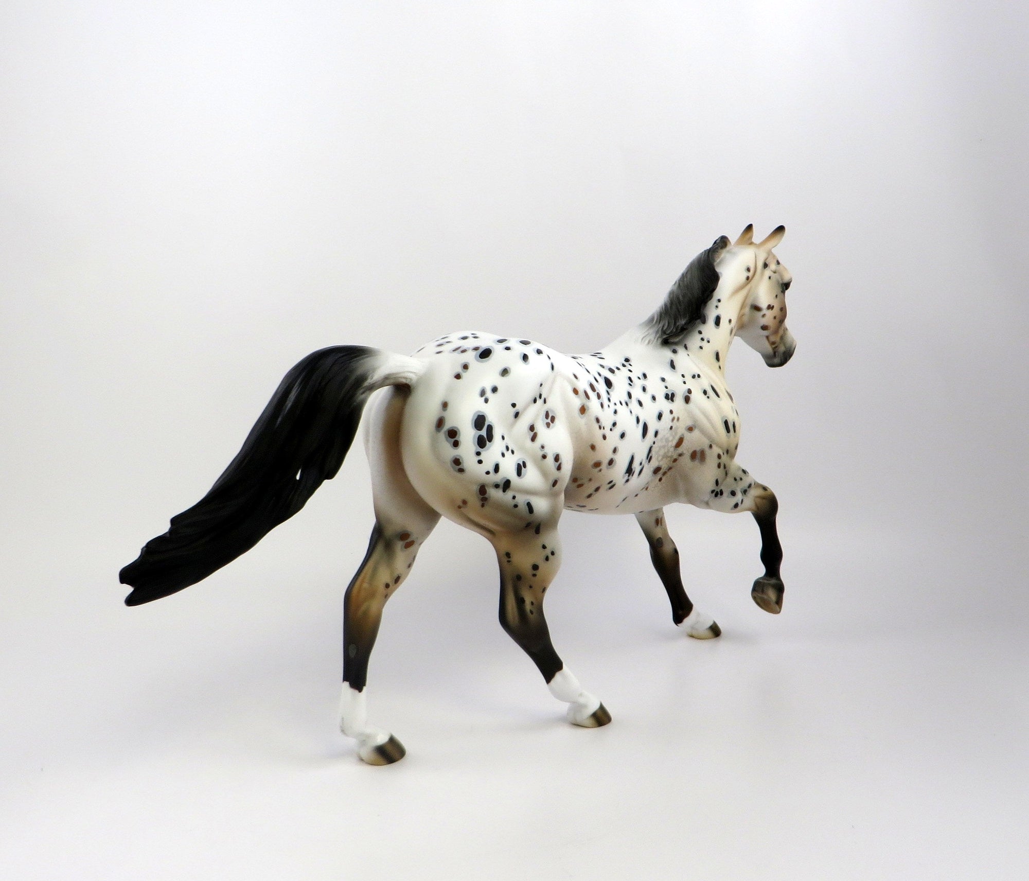 HAMOND-OOAK BAY LOUD APPALOOSA MODEL HORSE BY DAWN QUICK EQ 19