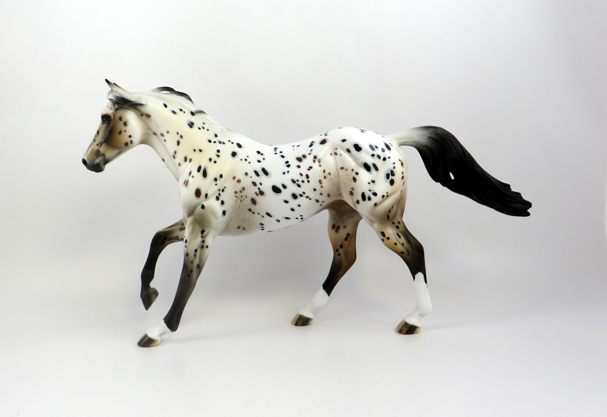 HAMOND-OOAK BAY LOUD APPALOOSA MODEL HORSE BY DAWN QUICK EQ 19