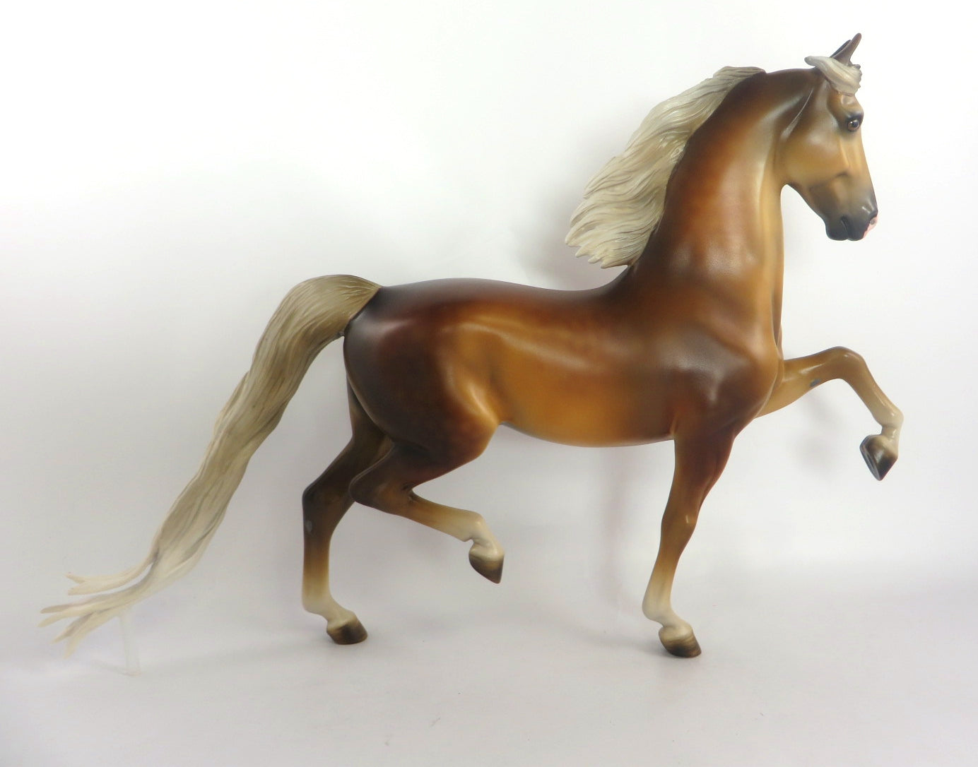 HAMPTON-OOAK DAPPLE PALOMINO SADDLEBRED MODEL HORSE 12/13/19
