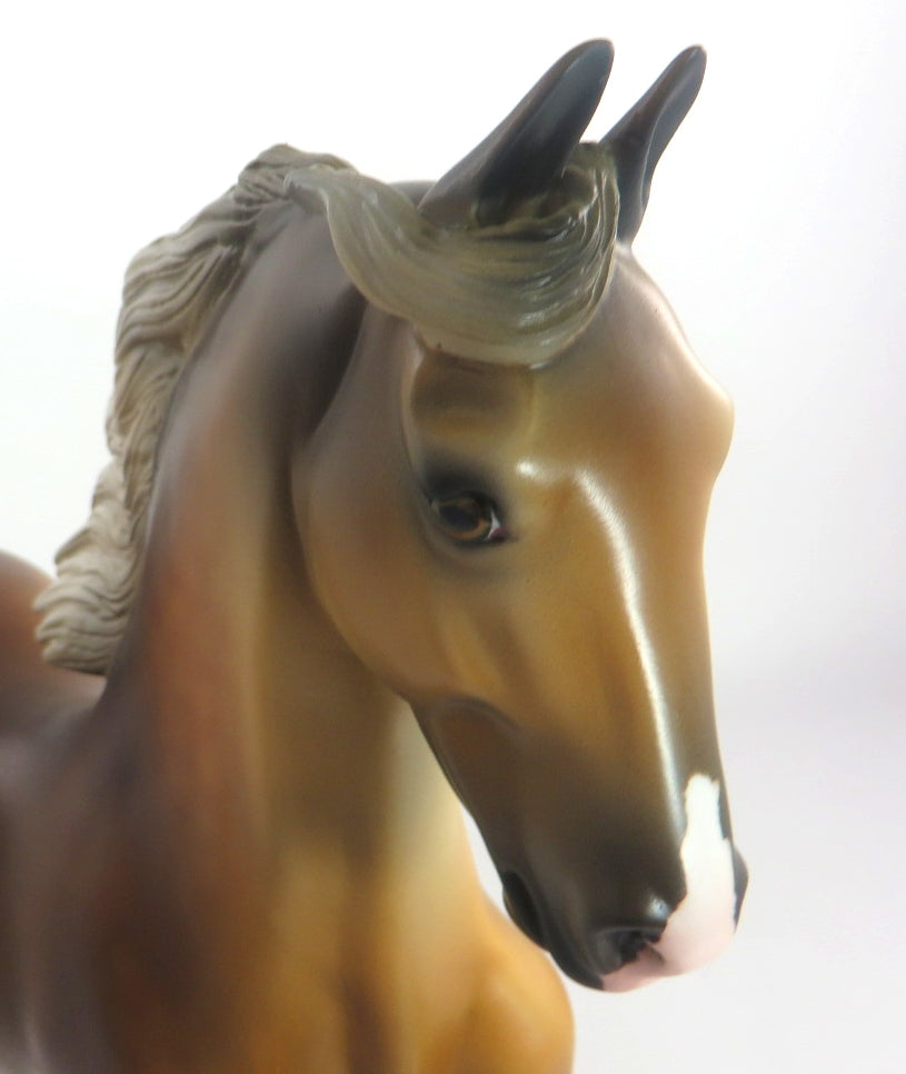 HAMPTON-OOAK DAPPLE PALOMINO SADDLEBRED MODEL HORSE 12/13/19