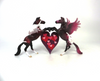 STUD MUFFINS - OOAK DOUBLE REARING PEGACHIPS HEART VALENTINE DECORATOR SB19