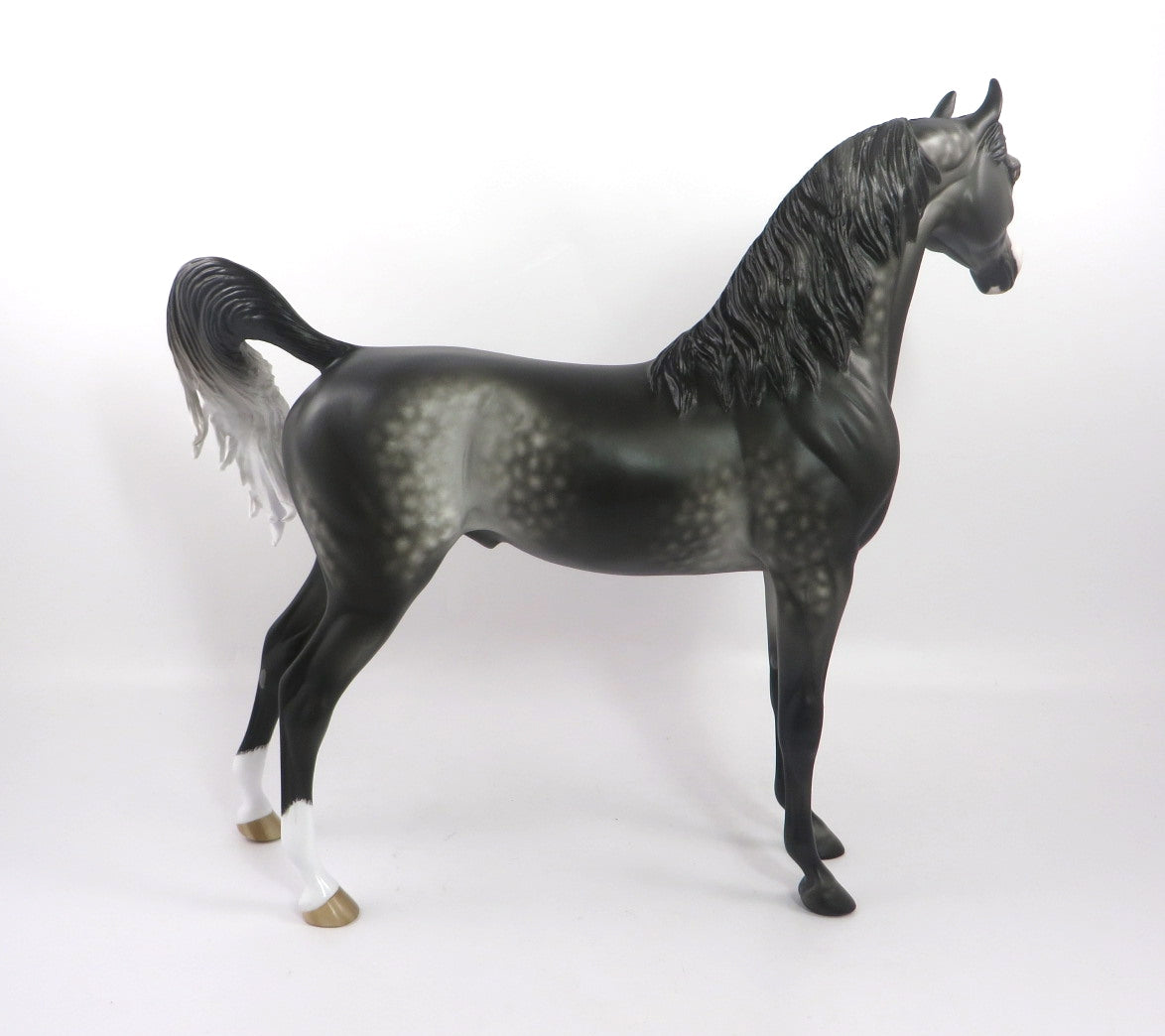 HEAVENLY-OOAK STAR DAPPLE GREY ARABIAN BY SHERYL LEISURE 12/27/19