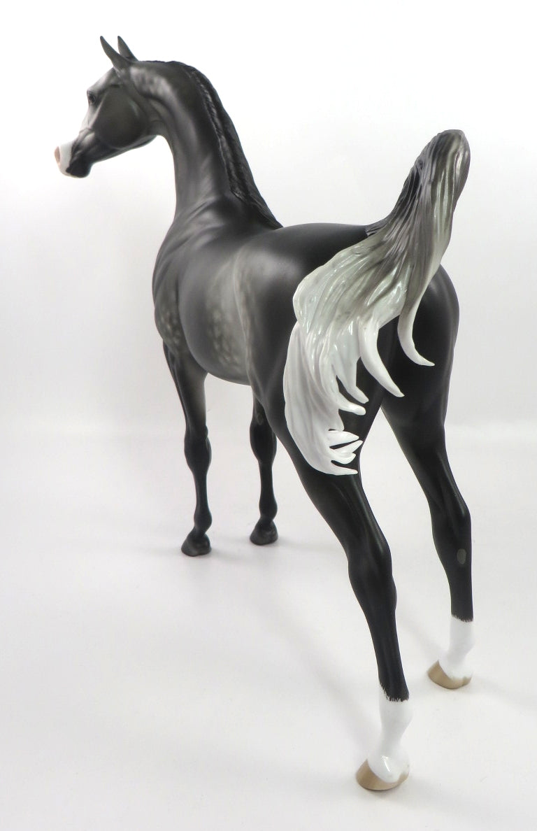 HEAVENLY-OOAK STAR DAPPLE GREY ARABIAN BY SHERYL LEISURE 12/27/19