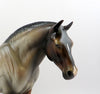 HEGUS-OOAK LIGHT DAPPLE BAY ROAN HEAVY DRAFTER MODEL HORSE EQ 19