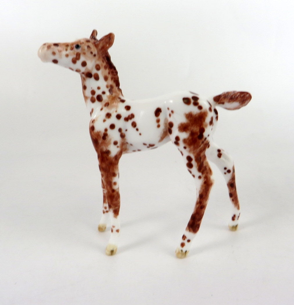 HEINEMANN - OOAK RED CHESTNUT APPY CHIP FOAL BY ANDREA THOMASON WHS 19