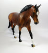 HIS MAJESTY-OOAK DAPPLE BAY IRISH DRAFT MODEL HORSE EQ 19