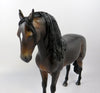 HOGWARTS-OOAK DARK BAY ANDALUSIAN MODEL HORSE BY SHERYL LEISURE EQ19