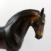 HOGWARTS-OOAK DARK BAY ANDALUSIAN MODEL HORSE BY SHERYL LEISURE EQ19