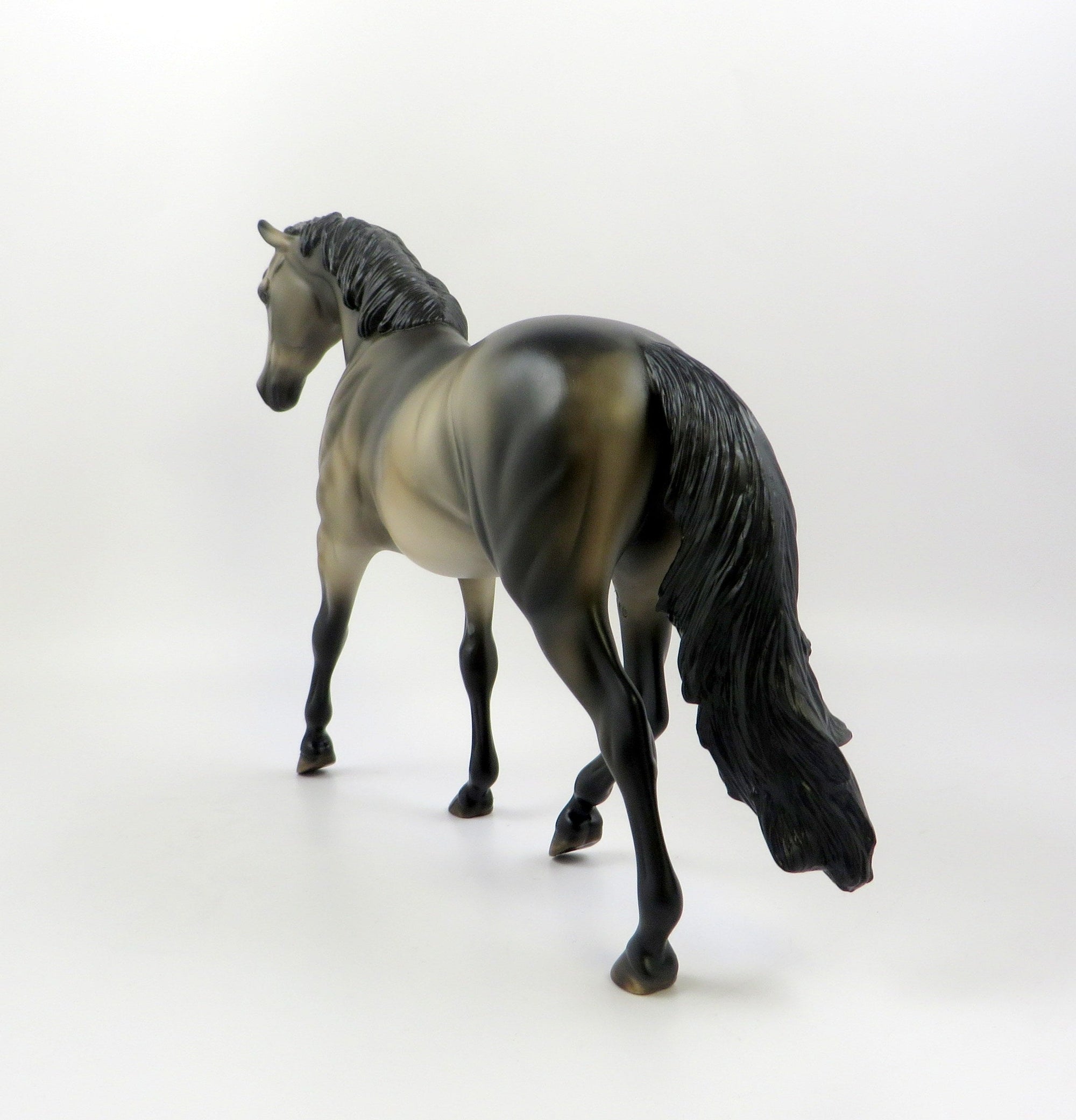 HONOR-OOAK SOOTY BUCKSKIN PONY MODEL HORSE EQ 19