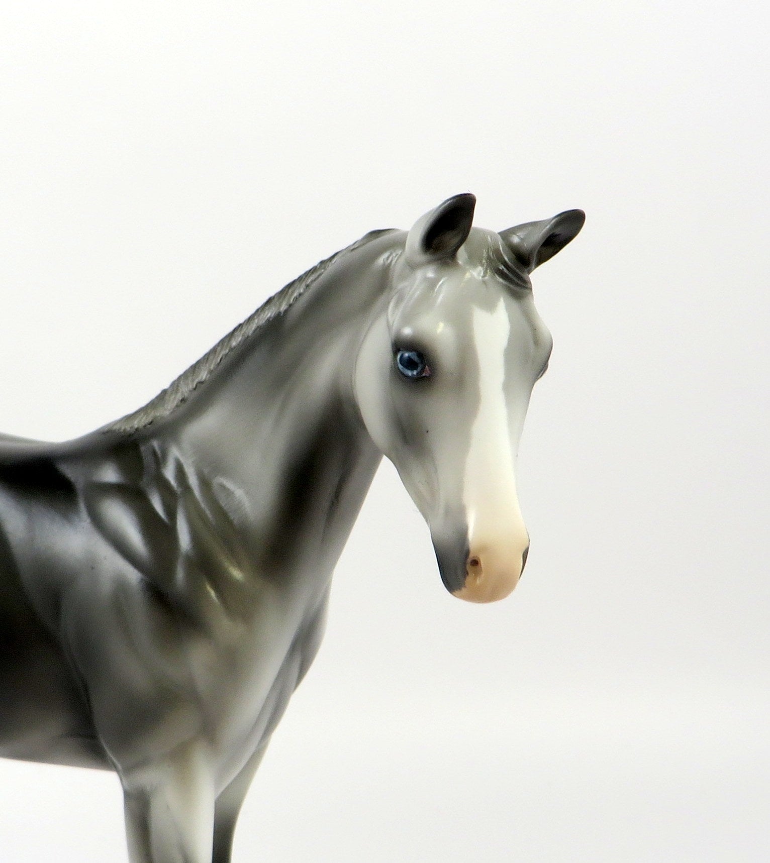 HOPKIN-OOAK GREY WEANLING MODEL HORSE EQ 19