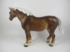 GHOSTESS WITH THE MOSTESS-OOAK SAPPLE CHESTNUT HEAVY DRAFT MARE BY SHERYL LEISURE MM 19