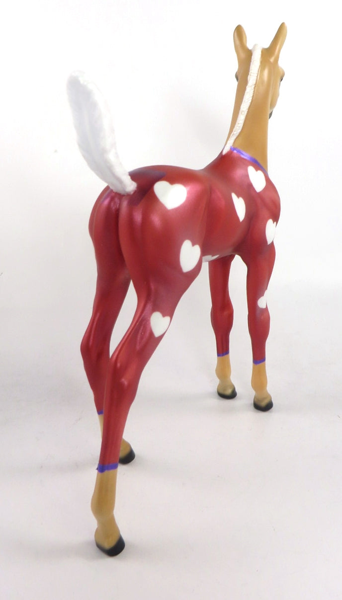 HOT PINK-OOAK PALOMINO FOAL MODEL HORSE 2/13/20