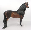 HOW NO - OOAK DARK DAPPLE BAY MORGAN MODEL HORSE BY SHERYL LEISURE