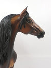 HOW NO - OOAK DARK DAPPLE BAY MORGAN MODEL HORSE BY SHERYL LEISURE