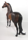 HOW NO - OOAK DARK DAPPLE BAY MORGAN MODEL HORSE BY SHERYL LEISURE