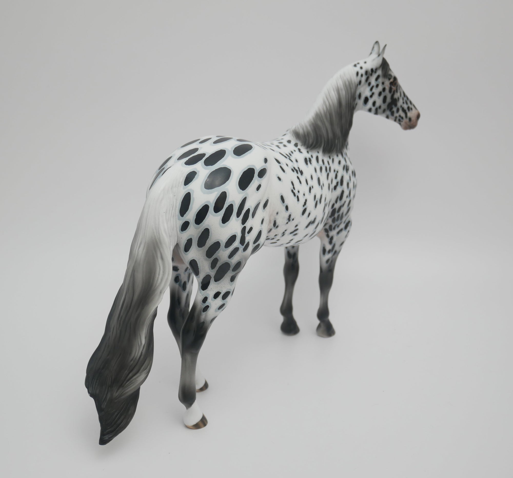 I SEE SPOTS-OOAK LOUD APPALOOSA ISH MODEL HORSE BY AUDREY DIXON 3/13/20
