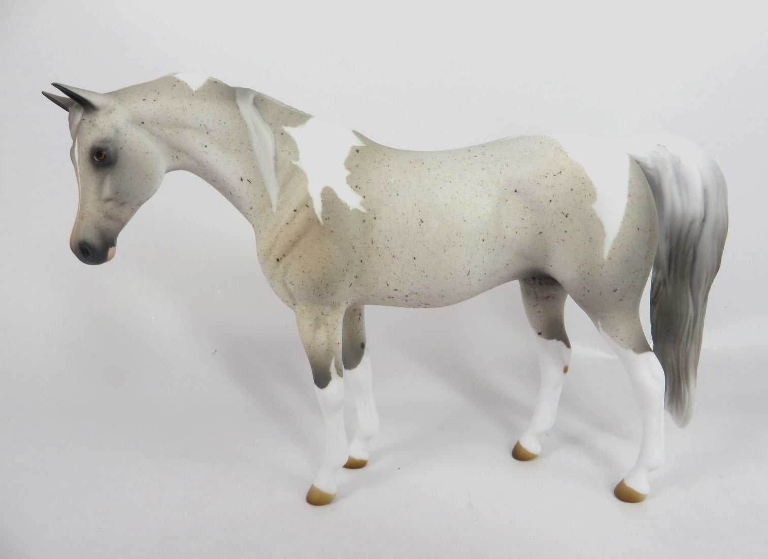 ICE MAIDEN-OOAK FLEABIT GREY ARABIAN MARE PEBBLES BY AUDREY DIXON WHS 19