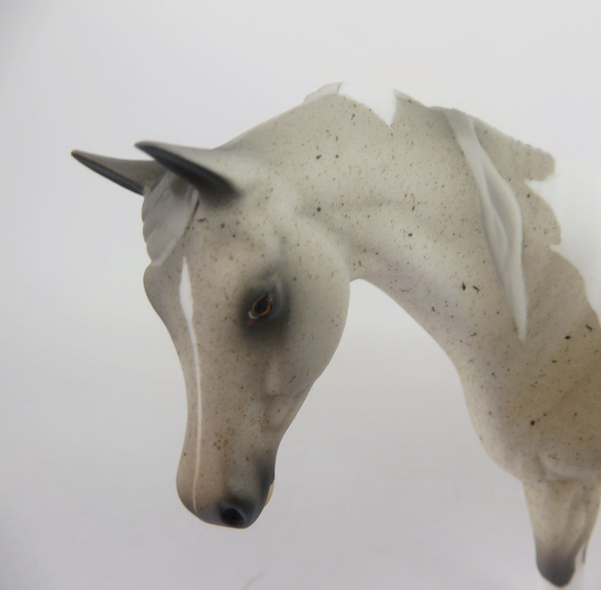 ICE MAIDEN-OOAK FLEABIT GREY ARABIAN MARE PEBBLES BY AUDREY DIXON WHS 19