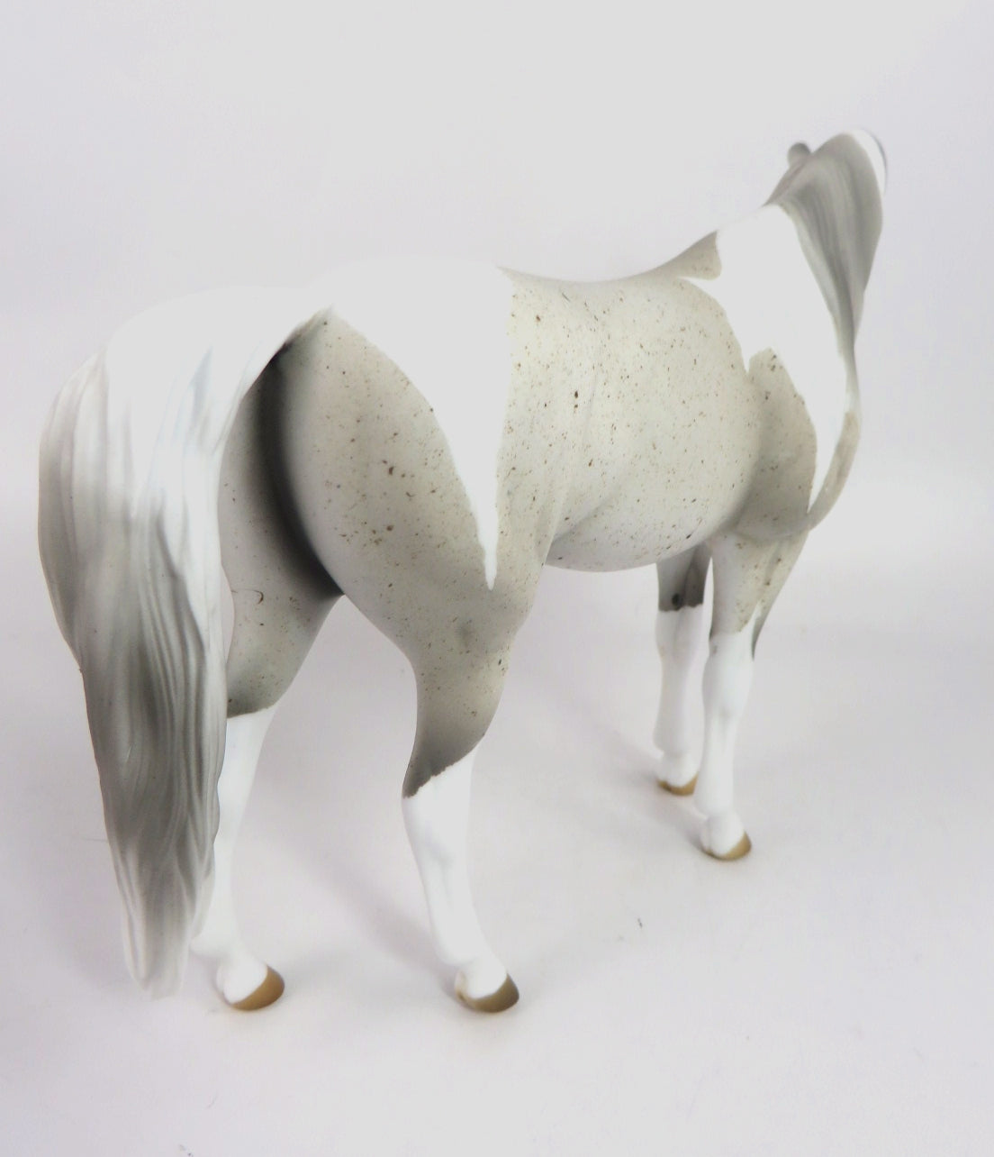 ICE MAIDEN-OOAK FLEABIT GREY ARABIAN MARE PEBBLES BY AUDREY DIXON WHS 19