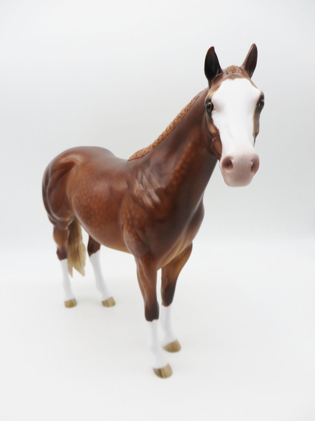 Ike - OOAK - Chestnut Ideal Stock Horse by Sheryl Leisure - Best Offers 1/9/23