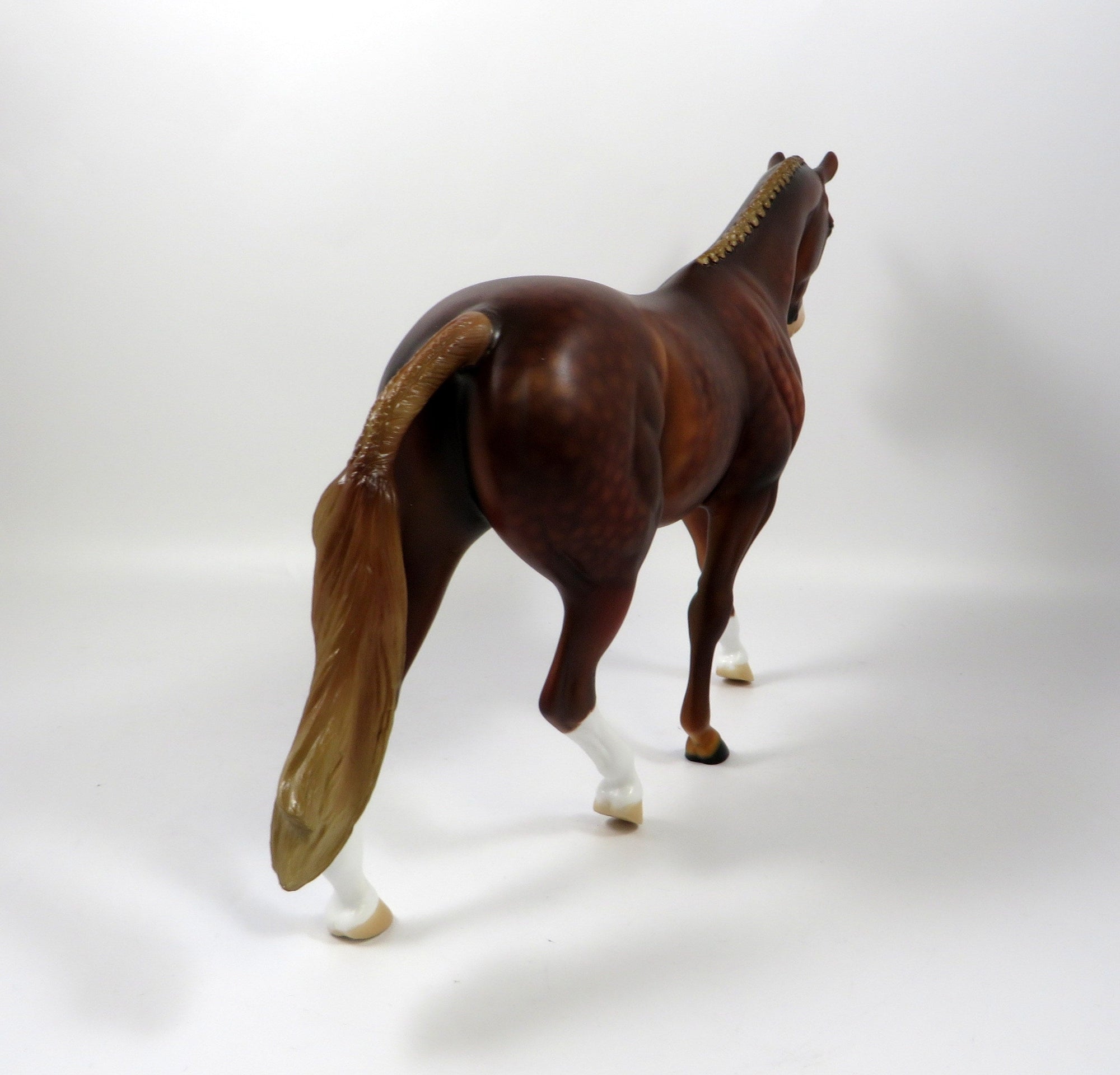 WRAP ME UP-OOAK DAPPLE CHESTNUT PONY MODEL HORSE BY AUDREY DIXON 8/1/19