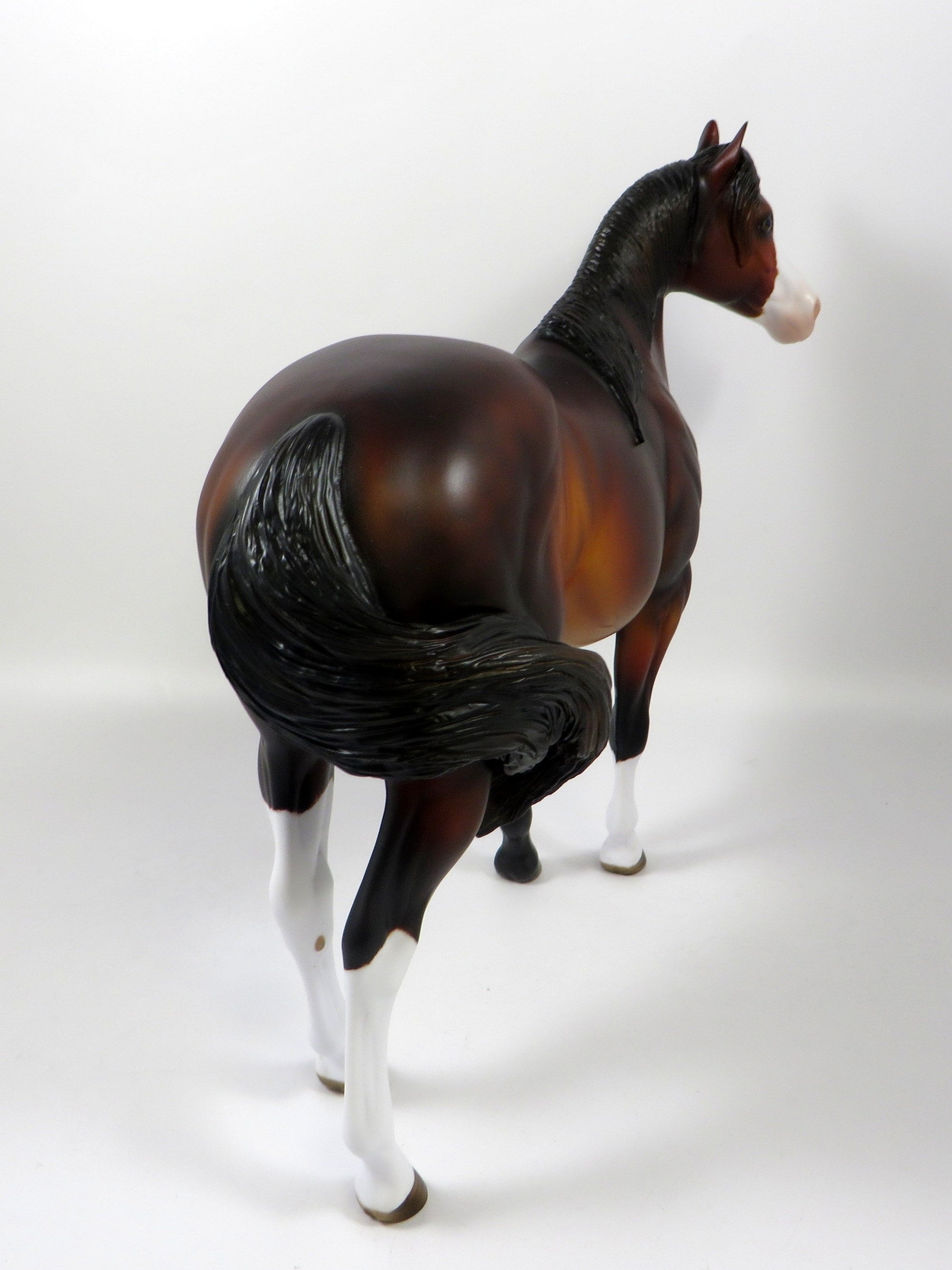 FOXY BAE-OOAK DAPPLE BAY ISH MODEL HORSE BY MISSY FOX 8/1/19