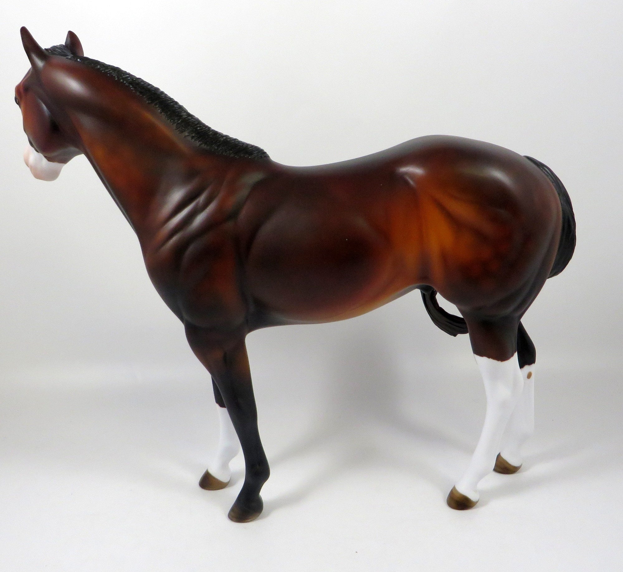 FOXY BAE-OOAK DAPPLE BAY ISH MODEL HORSE BY MISSY FOX 8/1/19