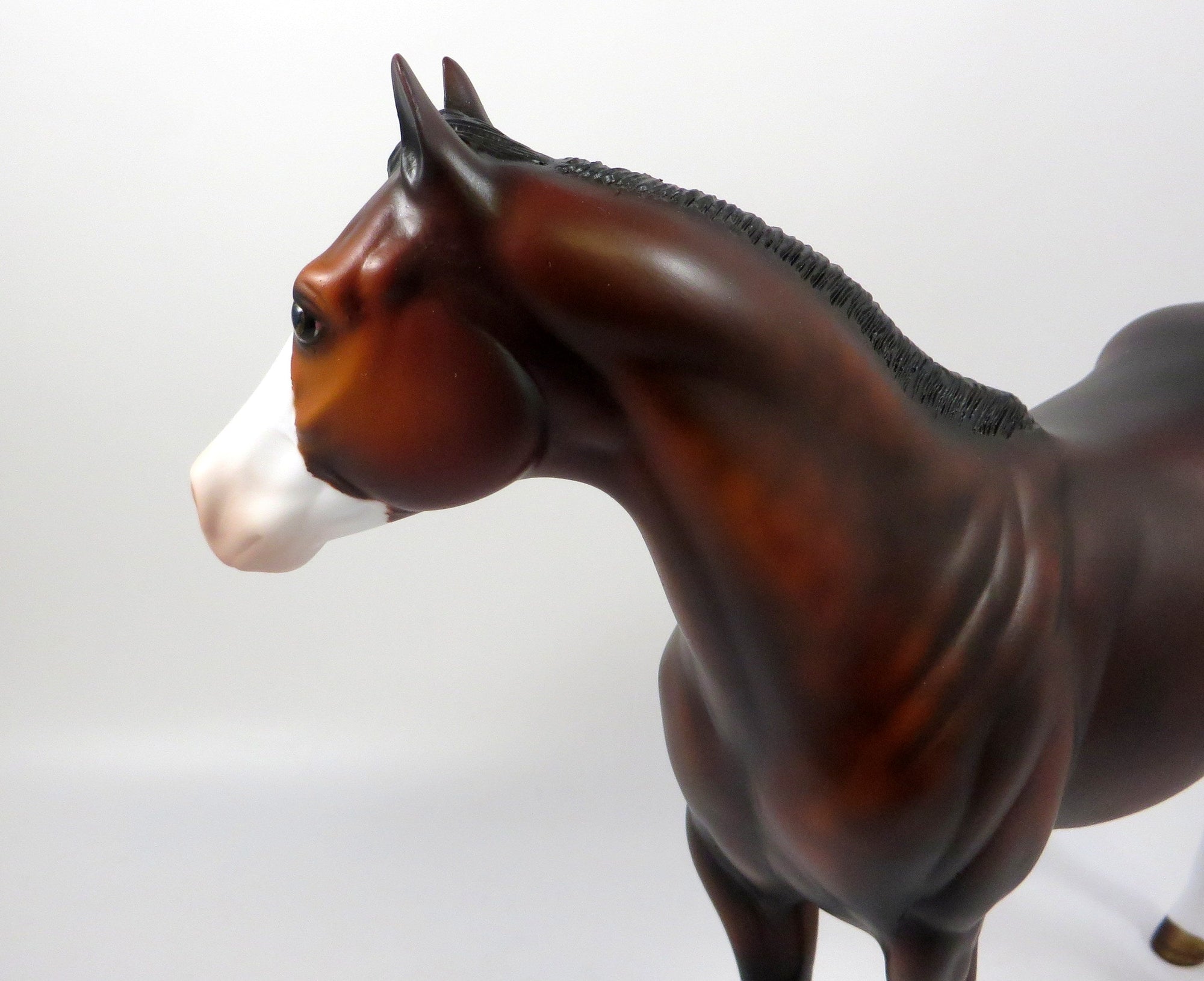 FOXY BAE-OOAK DAPPLE BAY ISH MODEL HORSE BY MISSY FOX 8/1/19