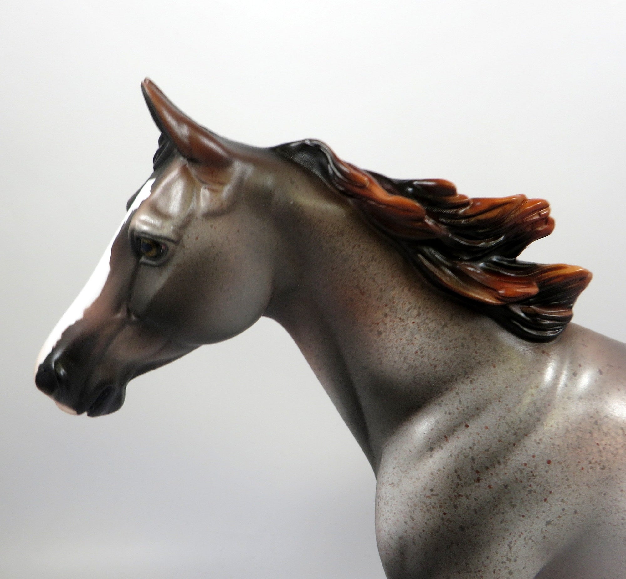 RED FOX - OOAK RED ROAN PALOUSE MODEL HORSE BY MISSY FOX 8/1/19