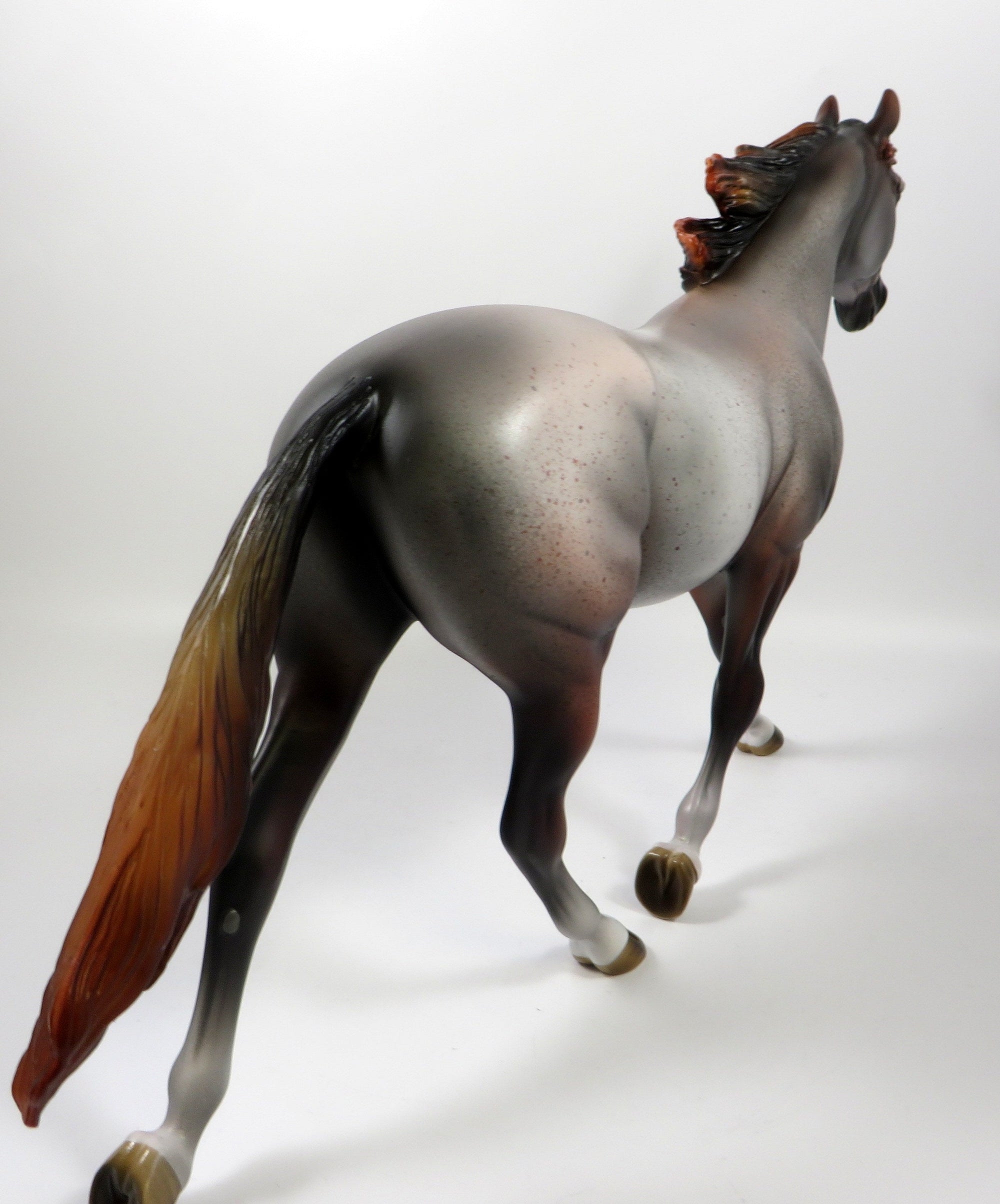 RED FOX - OOAK RED ROAN PALOUSE MODEL HORSE BY MISSY FOX 8/1/19