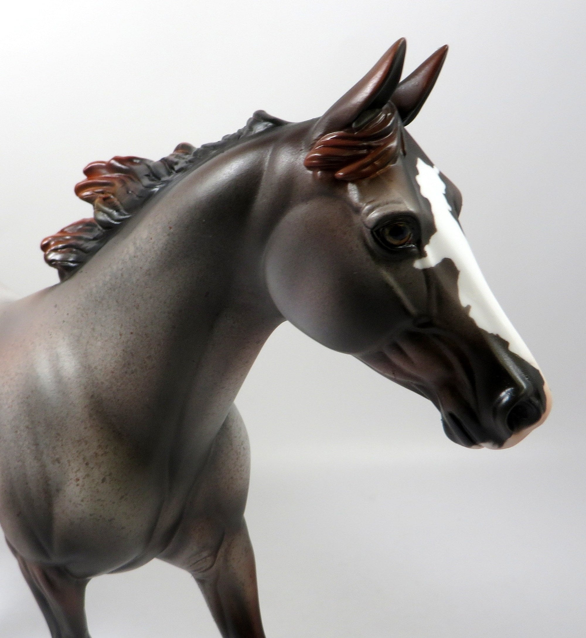 RED FOX - OOAK RED ROAN PALOUSE MODEL HORSE BY MISSY FOX 8/1/19