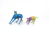 FLUER DE LIS- OOAK MARDI GRAS DECORATOR CALF AND CUTTER CHIPS BY AMANDA HOSTETLER 3-5-19
