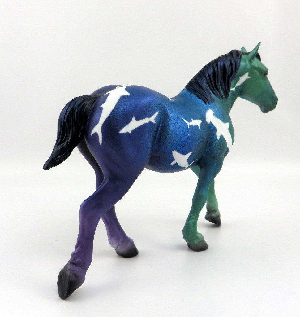 DEEP BLUE SEA-OOAK SHARK WEEK PEBBLES DRAFTER BY JAS 8/7/2020