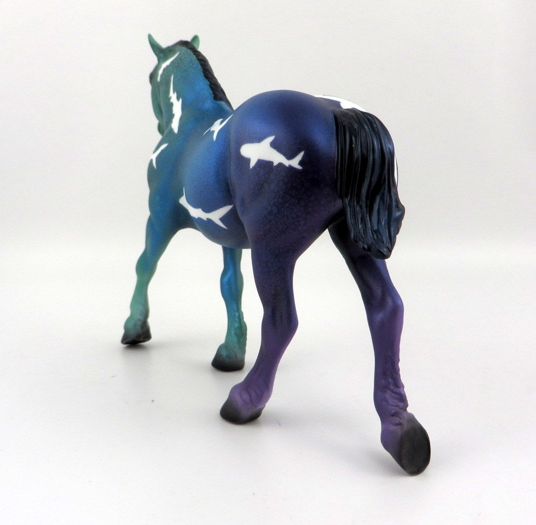 DEEP BLUE SEA-OOAK SHARK WEEK PEBBLES DRAFTER BY JAS 8/7/2020