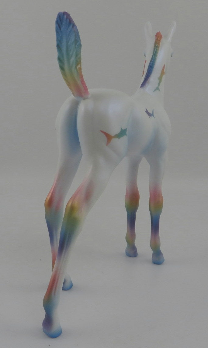 AQUA-OOAK ARAB FOAL DECORATOR SHARK WEEK 8/7/20