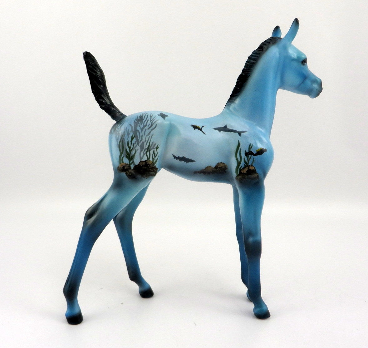SHARKEY-OOAK DECORATOR FOAL SHARK WEEK BY DAWN QUICK 8/7/20
