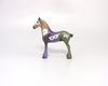 FLAMBEAUX - OOAK MARDI GRAS DECORATOR DRAFTER CHIP MODEL HORSE BY AMANDA HOSTETLER  3-5-19