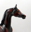ELZAR-OOAK DAPPLE DARK BAY PAINT ARABIAN MODEL HORSE 8/5/19