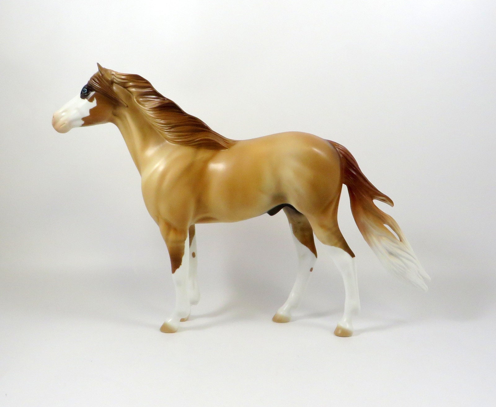 HONEY BUN-OOAK RED DUN SPANISH MODEL HORSE 8/5/19