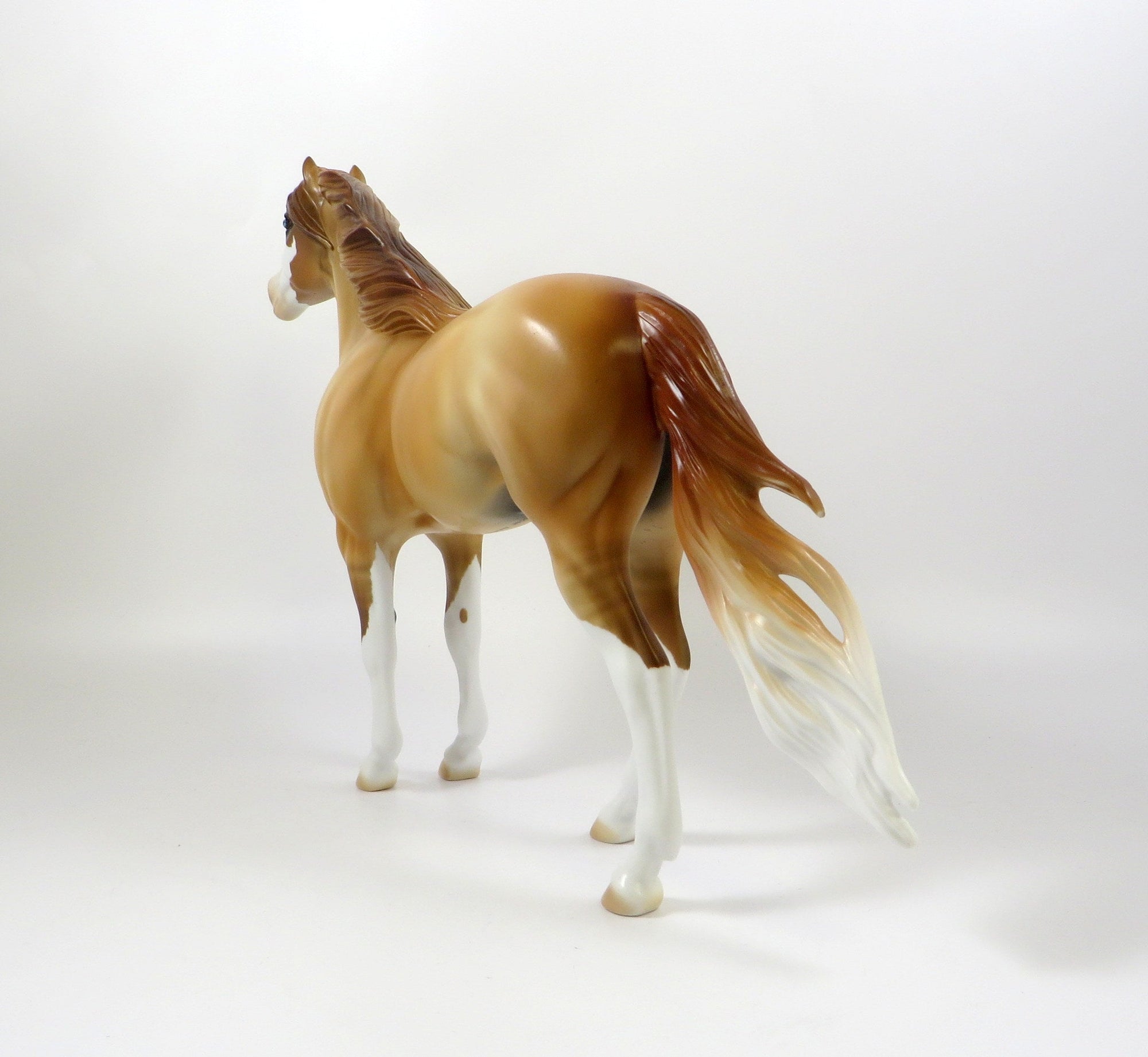 HONEY BUN-OOAK RED DUN SPANISH MODEL HORSE 8/5/19