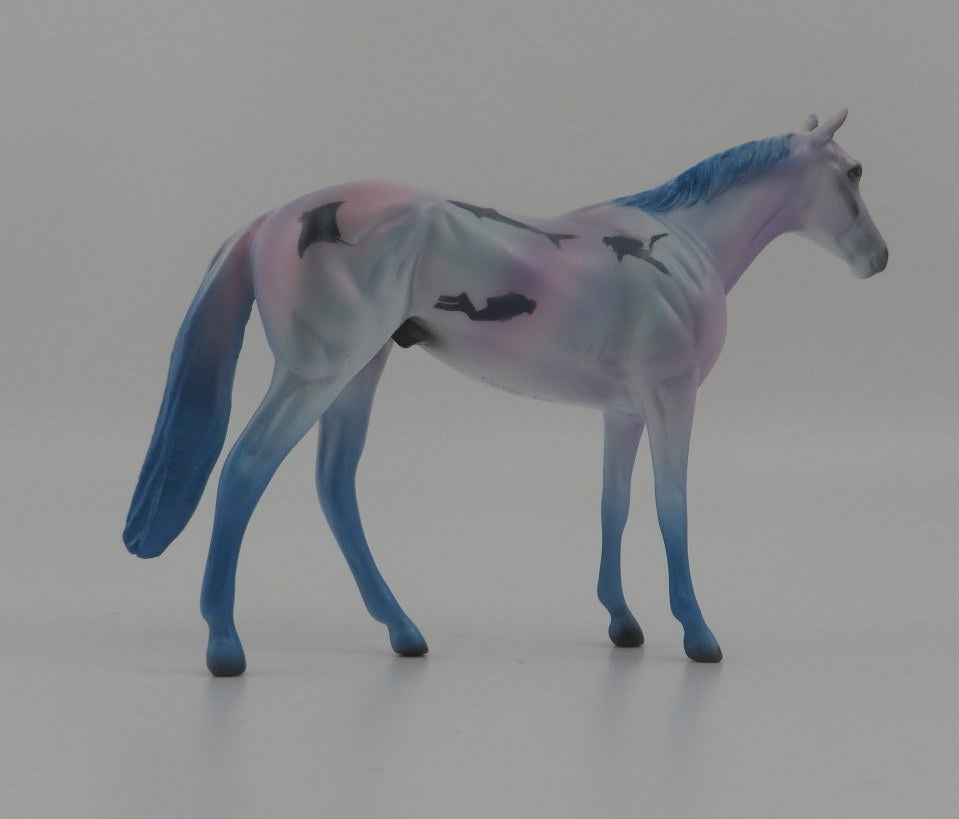 STING RAY 2-OOAK SHARK WEEK THOROUGHBRED CHIP BY DAWN QUICK 8/7/20