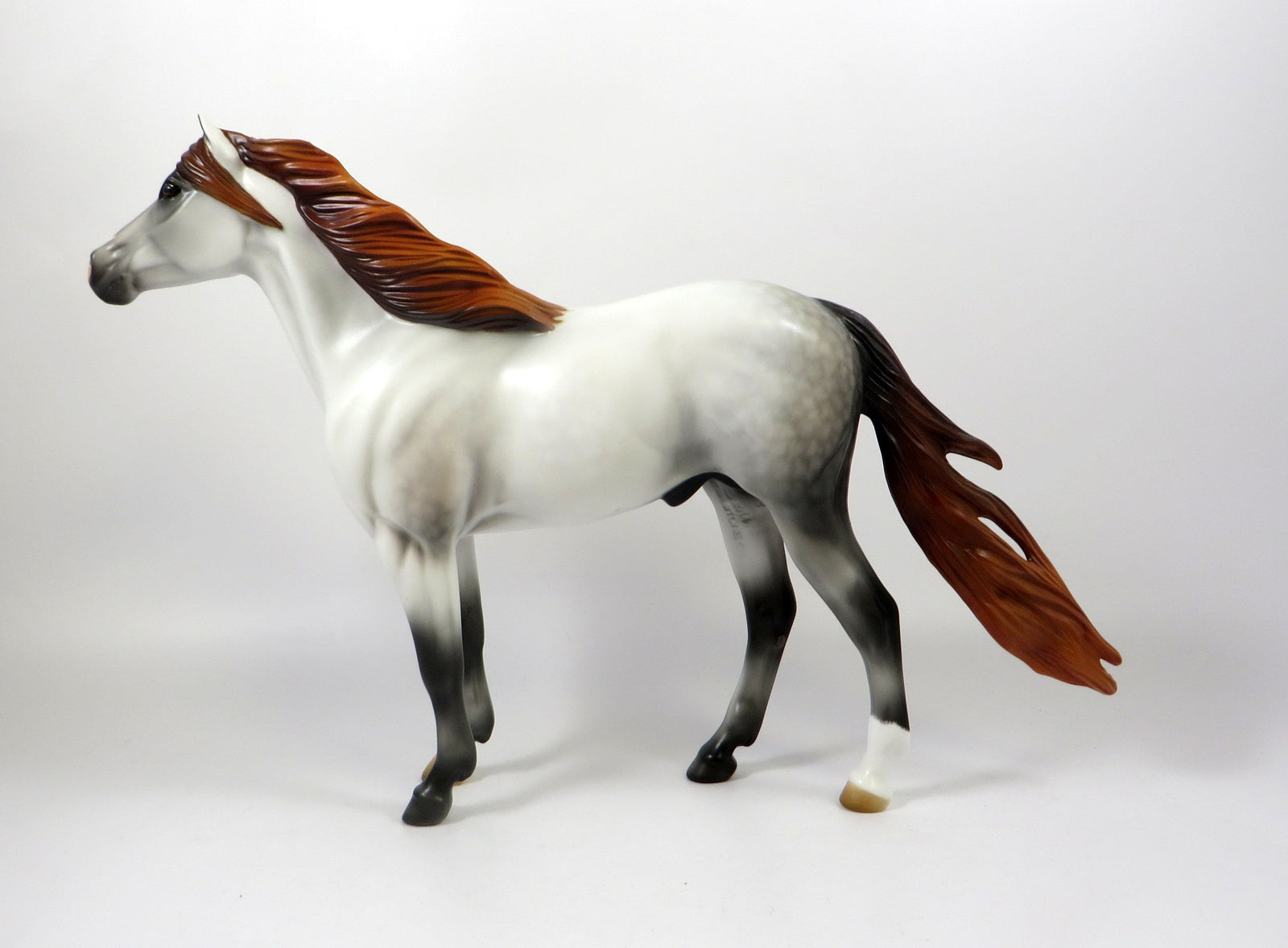 DANCE AWAY-OOAK MAULBERRY GREY SPANISH MUSTANG MODEL HORSE 8/5/19